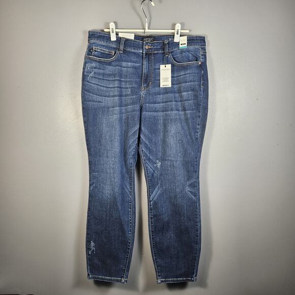 Judy Blue Jeans Mid Rise Relaxed Fit Denim Womens Plus 20W One Step At A Time - Picture 1 of 8